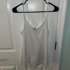 Strappy White Express Tank Top
